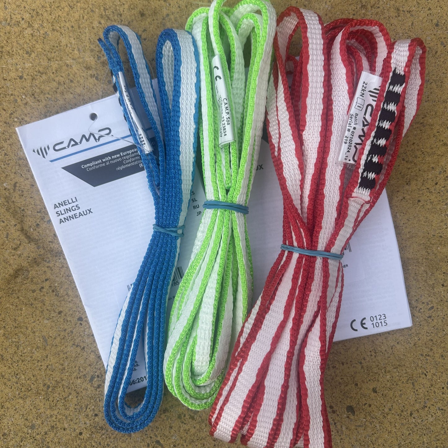 Camp Express 10.5mm Dyneema Sling Set of 3-60/120/240cm