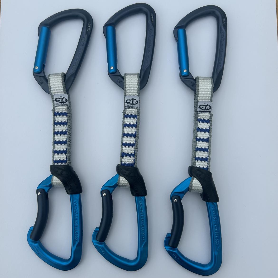 Climbing Technology 12cm Quickdraws Lime NY Set of 3