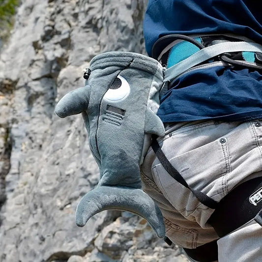 Climb Wild Grey Shark Chalk Bag