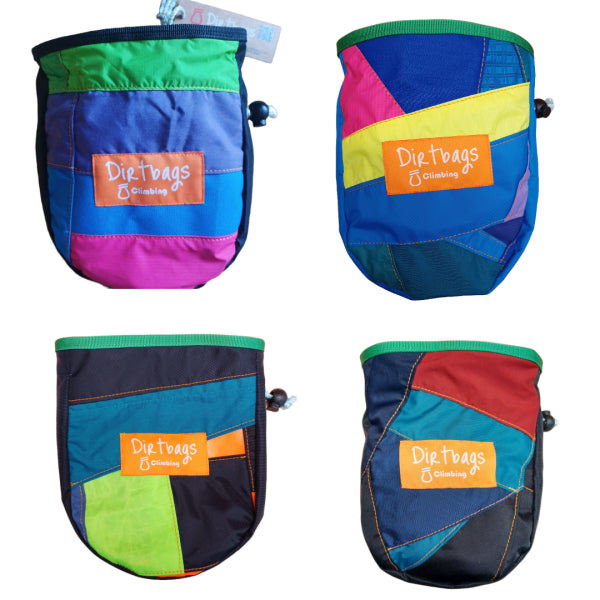 Beginner Bundle Climbing Technology Ascent Harness, Belay Plate and Carabiner, Dirt Bags Chalk Bag, 8b+ Chalk