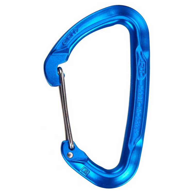 Climbing Technology Lime W Wiregate Carabiner Blue