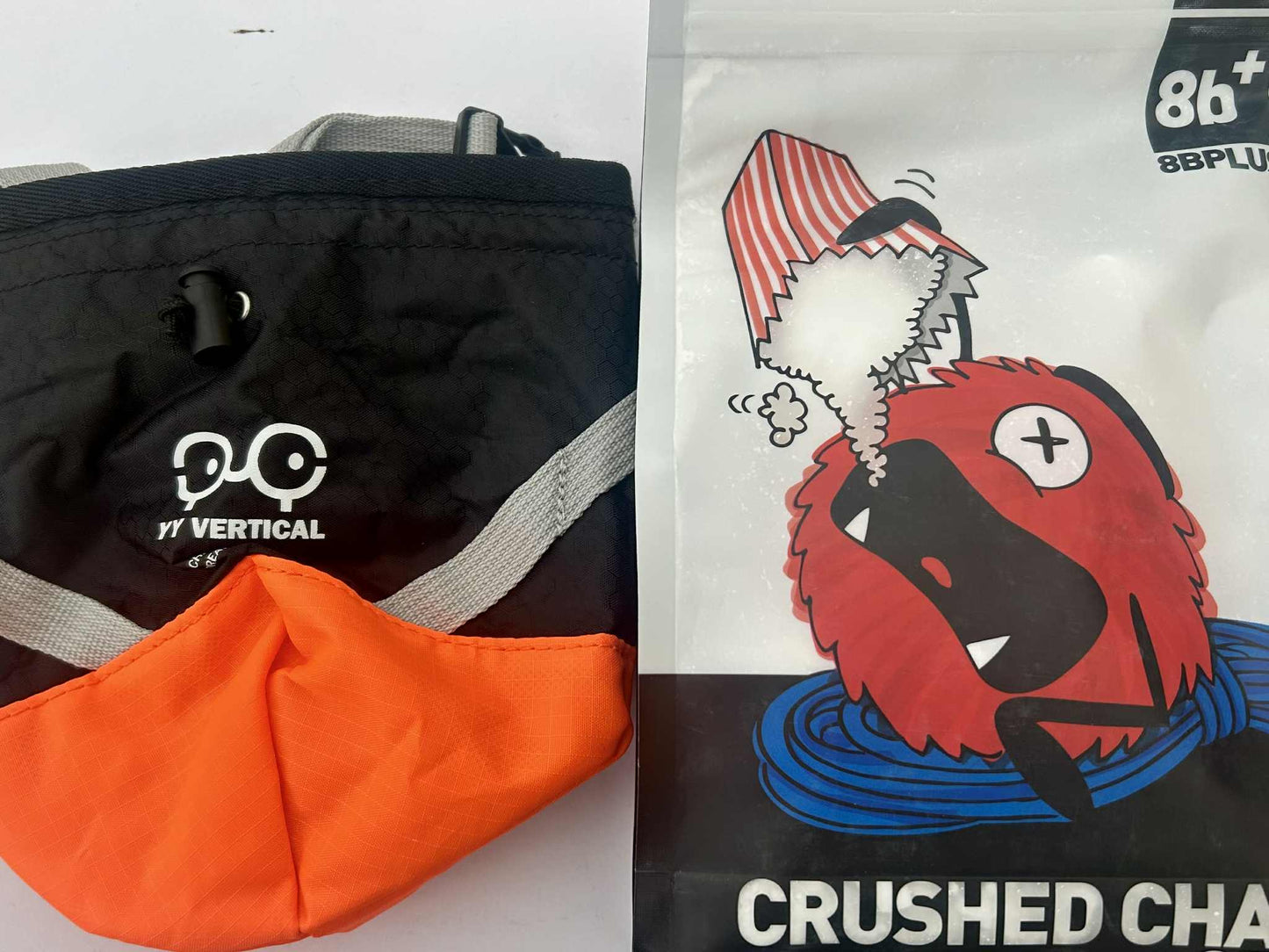 Dirt Bags Upcycled Chalk Bag and 250g pack 8b+ Crushed Chalk