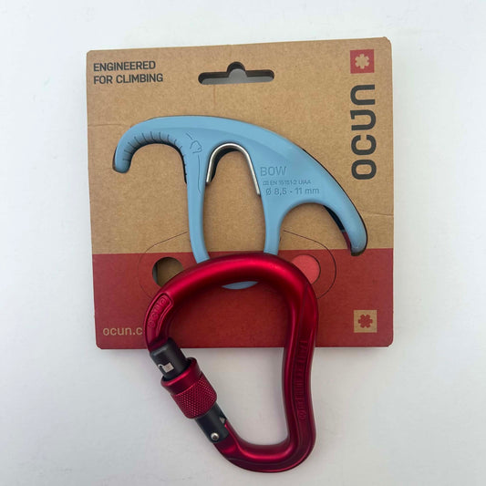 Ocun Bow Belay Plate and Eagle HMS Carabiner