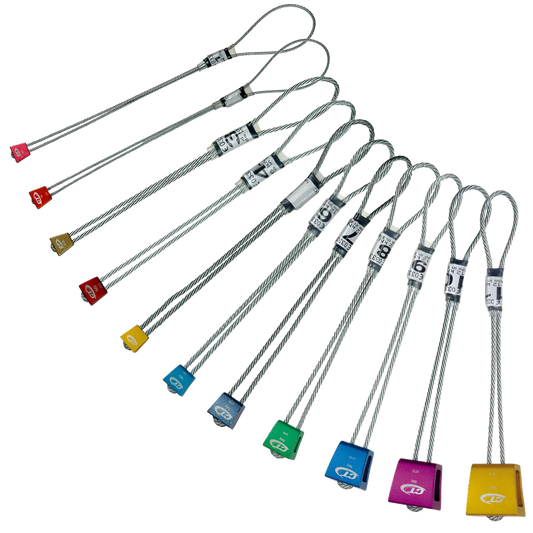 Climbing Technology Anodised Carved Nuts Full Set Sizes 1-11
