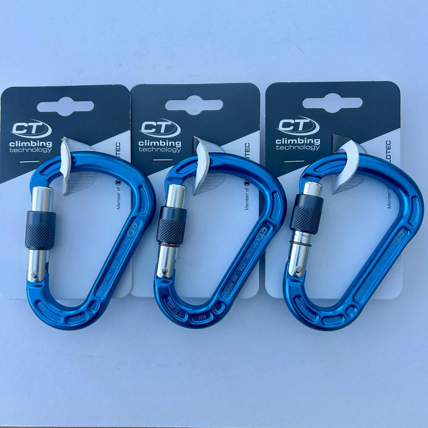 Climbing Technology Concept SG HMS Locking Carabiner Set of 3